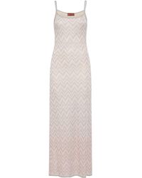 Missoni - Zig Zag Jacquard Sequined Long Dress - Lyst