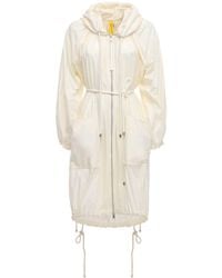 Moncler Genius Diamond Long Recycled Trench Coat - White
