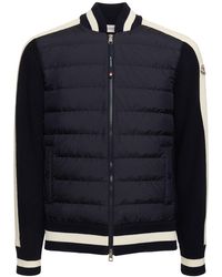 Moncler - Giacca in cotone e techno - Lyst