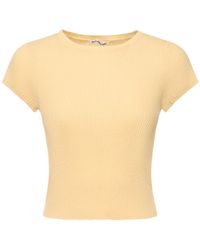 Reformation - Teo Short Sleeve Cashmere Sweater - Lyst