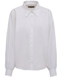 Made In Tomboy - Claire Poplin Shirt W/Balloon Sleeves - Lyst
