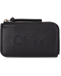 Chloé - Small Chlooè Sense Leather Zipped Wallet - Lyst