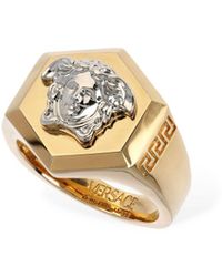 Versace - Medusa Bicolor Thick Ring - Lyst