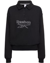 Reebok - Classic Logo Cotton Sweatshirt - Lyst