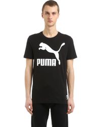 Puma Select Archive Logo Cotton Jersey T-shirt - Black