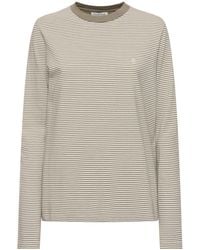 Anine Bing - Rylan Striped Cotton Jersey T-Shirt - Lyst