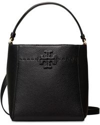 Tory Burch - Small Mcgraw Leather Bucket Bag - Lyst