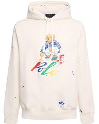 Polo Ralph Lauren - Graphic Paint Sweatshirt W/ Bear - Lyst
