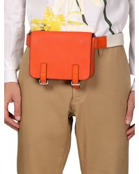 Loewe Gürteltasche Aus Narbleder - Orange
