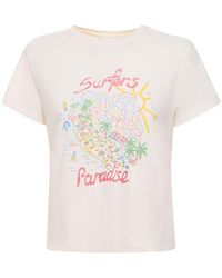 RE/DONE - T-shirt en coton surfers paradise - Lyst