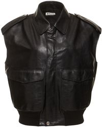 Bally - Leather Vest W/ Pockets - Lyst