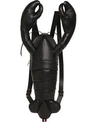 Thom Browne Lobster ペブルドレザーバックパック - ブラック