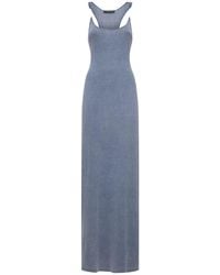 Y. Project - Ribbed Knit Invisible Straps Long Dress - Lyst