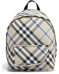 Burberry - Check Nylon Backpack - Lyst