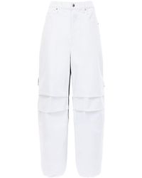 Alexander Wang Baggy-jeans Aus Nylon Und Denim - Mehrfarbig