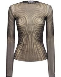 Jean Paul Gaultier - Donna Top A Maniche Lunghe - Lyst