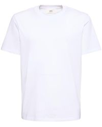 Ami Paris - T-shirt Aus Baumwolle Mit Logo - Lyst