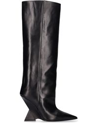 The Attico - 105Mm Cheope Leather Tall Boots - Lyst