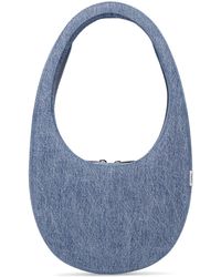 Coperni Umhängetasche Aus Baumwolldenim "swipe" - Blau