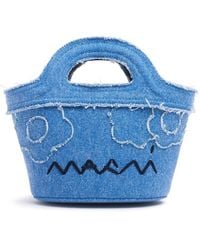 Marni - Mikro Handtasche Aus Denim "tropicalia" - Lyst