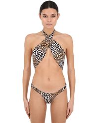 Reina Olga Costume Intero Leopard - Neutro