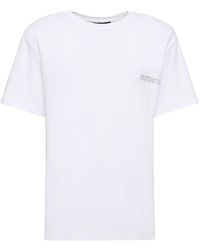 ROTATE BIRGER CHRISTENSEN - Straight Logo Cotton T-Shirt - Lyst