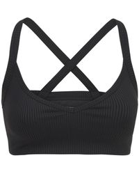 Year Of Ours Ribbed Curve Bra Top - Black