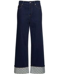 Alexander Wang - Embellished Straight Cotton Jeans - Lyst
