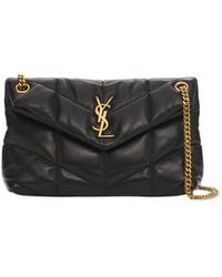 Saint Laurent - Small Kate Embossed Leather Bag W/Tassel - Lyst