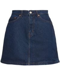 Reformation - Lydia High Rise Denim Mini Skirt - Lyst