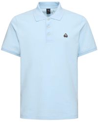 Moose Knuckles - Piqué Cotton Polo Shirt - Lyst