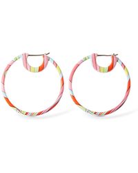Emilio Pucci - Small Printed Hoops - Lyst