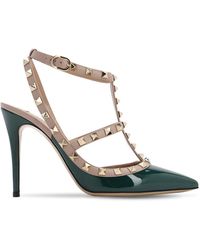 Valentino Zapatos "Rockstud" De Charol Con Tachuelas 100Mm - Multicolor