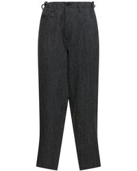 Yohji Yamamoto - G-coin Pocket Slim Linen Pants - Lyst