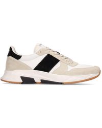 Tom Ford - Suede & Tech Low Top Sneakers - Lyst