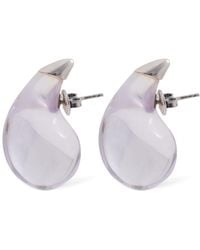 Bottega Veneta - Drop Resin & Sterling Silver Earrings - Lyst