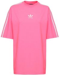 Balenciaga - Adidas Medium Fit Cotton T-Shirt - Lyst