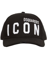 DSquared² Cotton Icon Logo Cap Navy in 