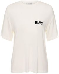 Anine Bing - T-shirt louis hollywood in viscosa - Lyst