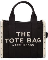 Mini sac à main The Monogram Coton Marc Jacobs en coloris Noir Femme Sacs fourre-tout et cabas Sacs fourre-tout et cabas Marc Jacobs 