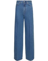 Totême - Wide Denim Cotton Jeans - Lyst