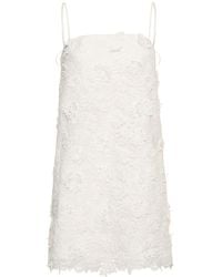 Zimmermann - Raie Flower Lace Mini Dress - Lyst
