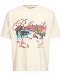 Rhude - T-shirt cannes beach - Lyst
