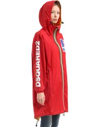 DSquared² Parka Impermeabile Reversibile "K-Way" In Nylon - Multicolore