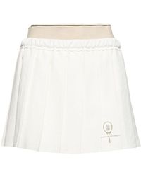 Brunello Cucinelli - Pleated Mini Skirt - Lyst