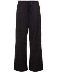 The Row - Lanuit Cotton Jersey Wide Pants - Lyst