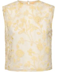 ROTATE BIRGER CHRISTENSEN - Donna Top Volia Con Perline - Lyst
