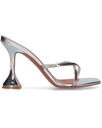 AMINA MUADDI - 95Mm Henson Mirror Leather Sandals - Lyst