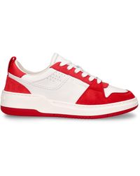 Ferragamo - Dennis Leather & Nylon Sneakers - Lyst
