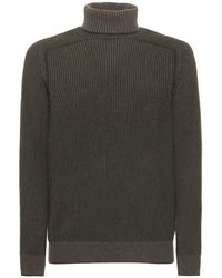 Sease Reversible Cashmere Roll Neck Sweater - Green
